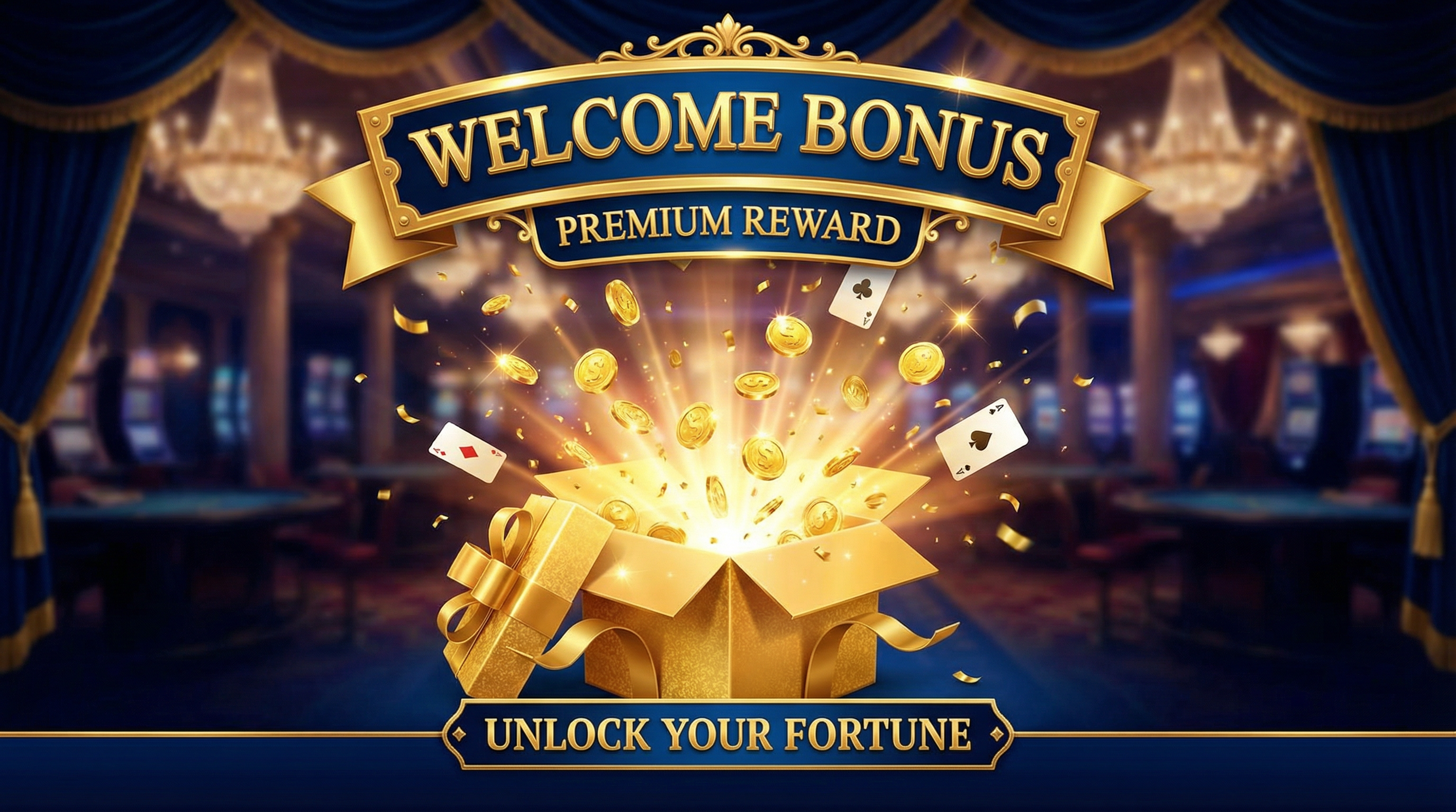 赌博平台欢迎奖金促销横幅